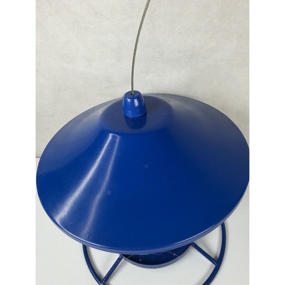 Perky-Pet 312B Panorama Wild Bird Feeder Blue Sparkle Hanging 2 lb Capacity - Picture 2 of 9